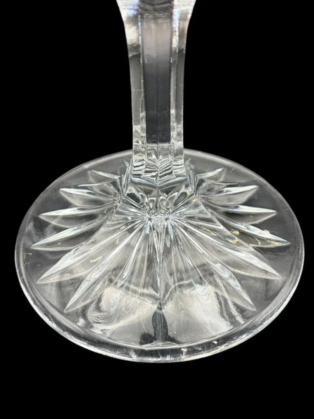 VTG American Brilliant Cut Crystal Compote Pedestal Candy Dish – Pinwheel